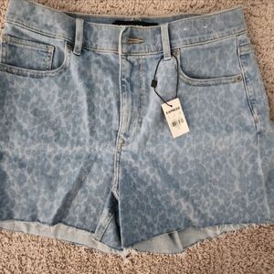 Express Light Blue Denim Women's Shorts